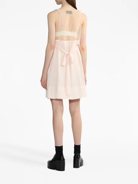 Simone Rocha pearl-embellished slip minidress - Neutrals