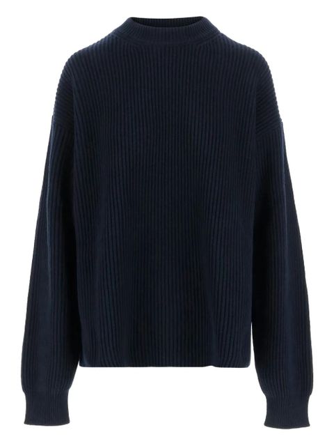 Jil Sander ribbed crewneck sweater - Blue - zdjęcie produktu nr 1