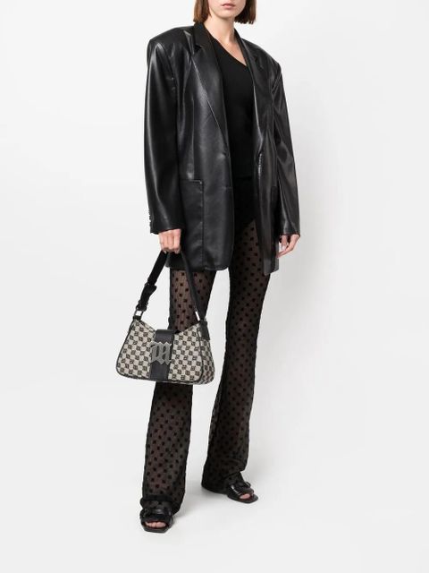 MISBHV monogram jacquard shoulder bag - Grey - zdjęcie produktu nr 2