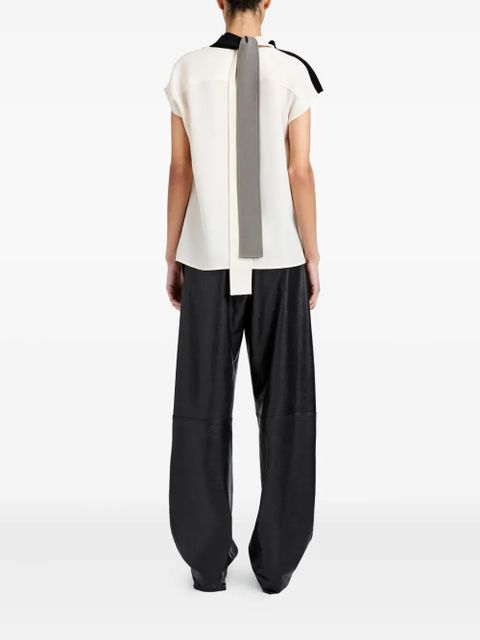 Proenza Schouler Elsa drape-detail blouse - Black