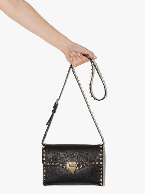 Valentino Garavani small Rockstud cross body bag - Black