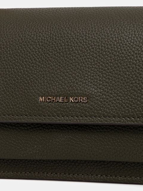 MICHAEL Michael Kors torebka skórzana kolor zielony 30T4GC7L3T