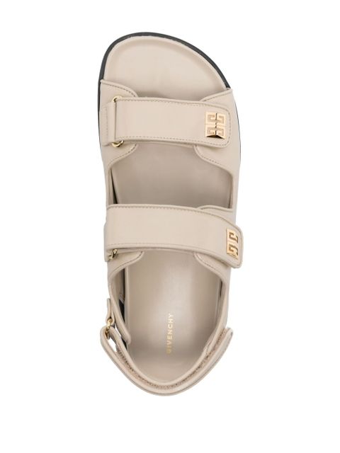 Givenchy 4G-plaque leather sandals - Neutrals