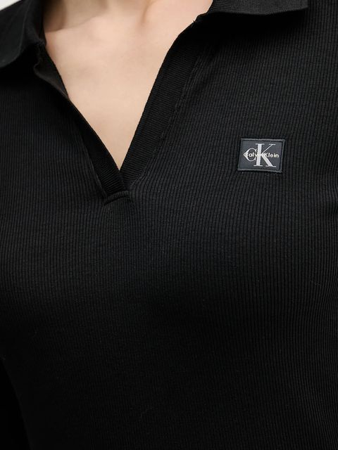 Calvin Klein Jeans longsleeve kolor czarny LV047E203G