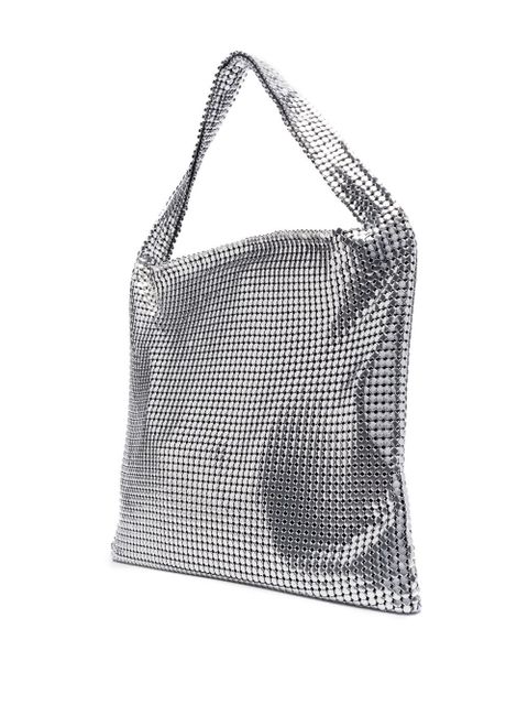 Rabanne Pixel metallic tote bag - Silver - zdjęcie produktu nr 2