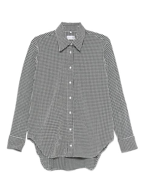 Hunza G gingham-check shirt - Black - zdjęcie produktu nr 1