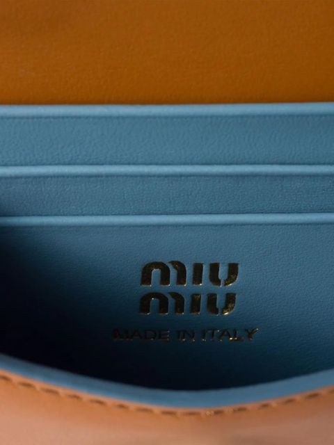 Miu Miu leather tassel wallet - Brown