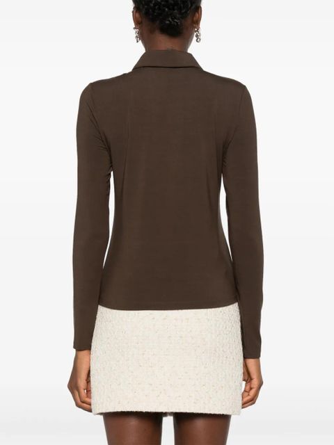 PINKO Portafoto polo top - Green