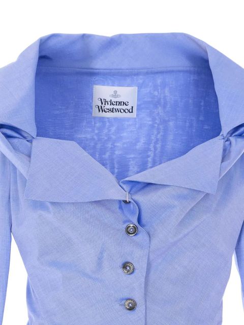Vivienne Westwood Monday asymmetric button-up shirt - Blue