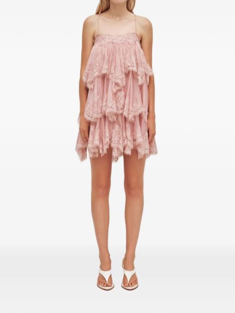 Aje Ophelia layered lace-trimmed dress - Pink - zdjęcie produktu nr 2