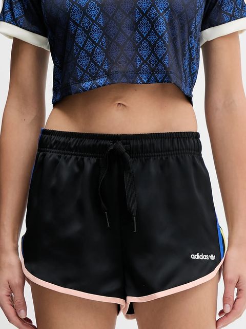 adidas Originals szorty Sprinter Shorts damskie kolor czarny z aplikacją high waist JP1815 - zdjęcie produktu nr 1