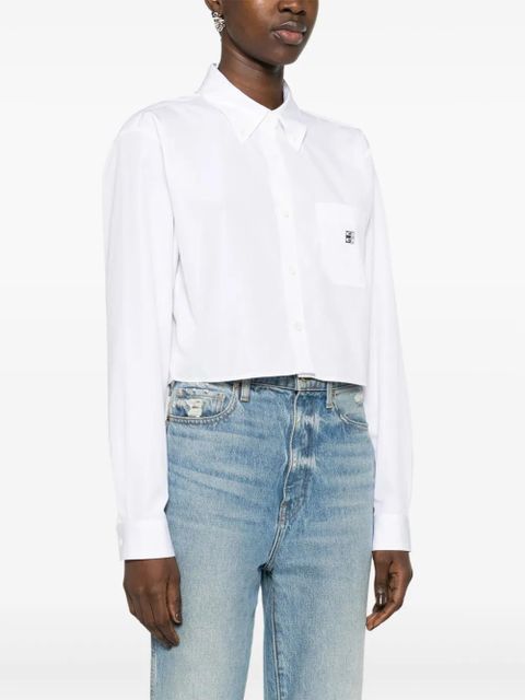 Givenchy logo-plaque shirt - White