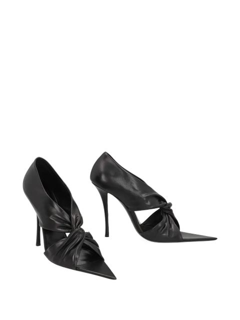 Saint Laurent leather heeled pumps - Black