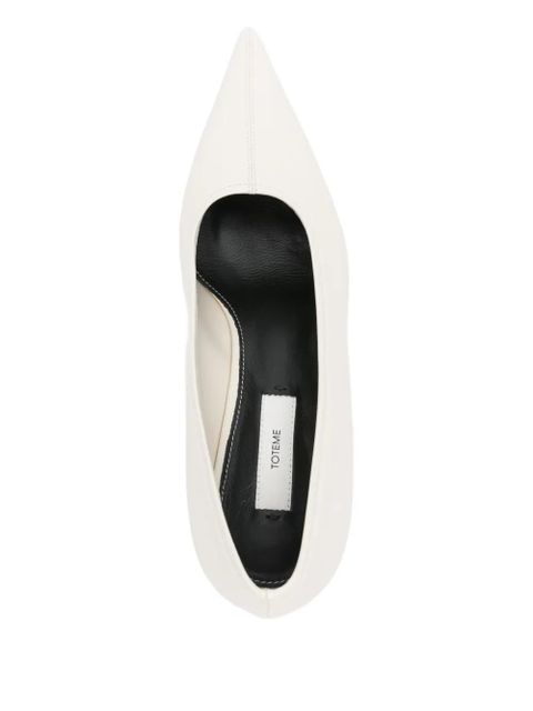 TOTEME 55mm Sharp nappa wedge pumps - White