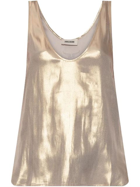Zadig&Voltaire Tarys tank top - Gold - zdjęcie produktu nr 1