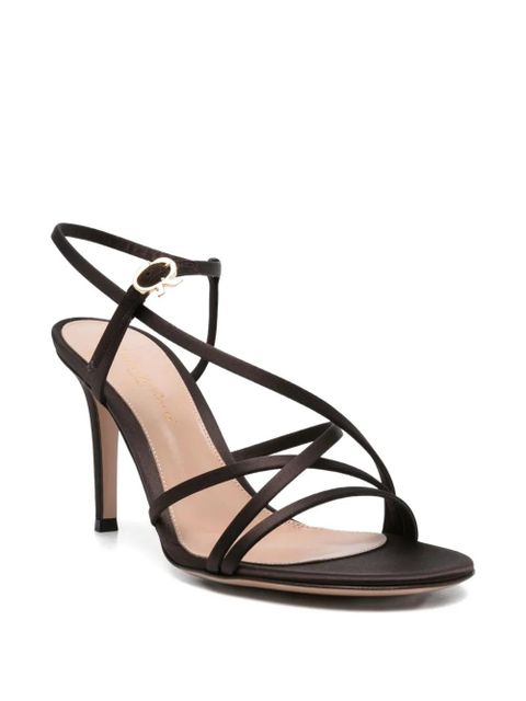 Gianvito Rossi 100mm slingback stiletto sandals - Brown