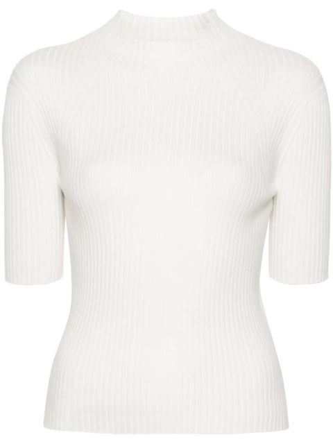 Maje ribbed-knit top - White - zdjęcie produktu nr 1