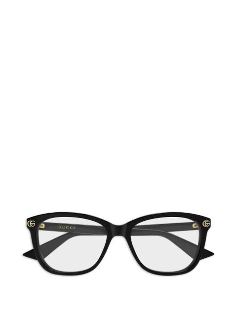 Gucci Eyewear Double G cat-eye glasses - Black - zdjęcie produktu nr 1