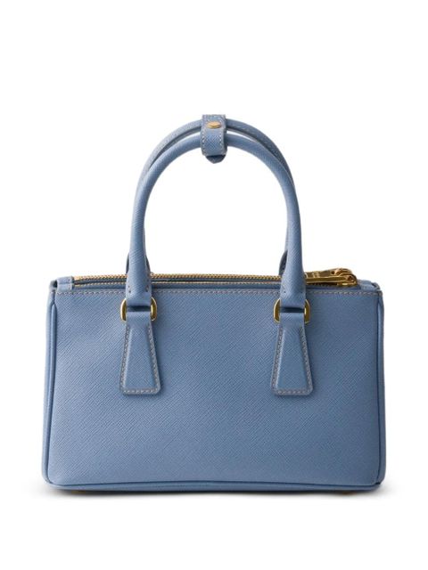 Prada mini Galleria leather tote bag - Blue - zdjęcie produktu nr 2