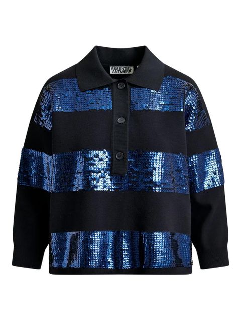 Essentiel Antwerp Illuminati polo shirt - Blue - zdjęcie produktu nr 1