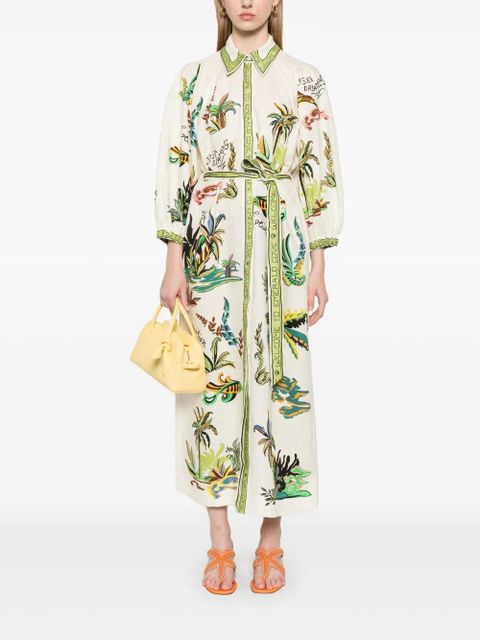 ALEMAIS Day Dream midi dress - Neutrals - zdjęcie produktu nr 2