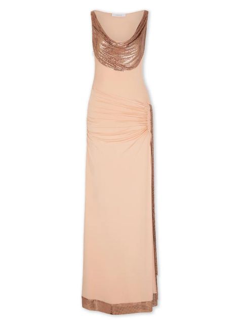 Rabanne cowl-neck maxi dress - Pink - zdjęcie produktu nr 1