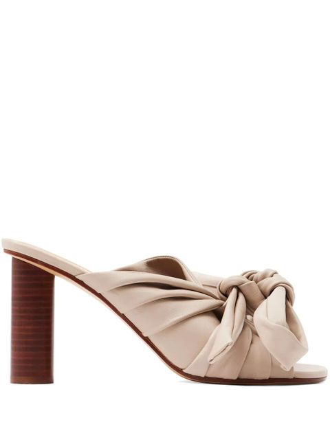 JW Anderson 95mm bow mules - Neutrals - zdjęcie produktu nr 1