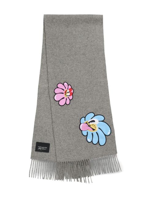 Marc Jacobs The Daisy fringed scarf - Grey - zdjęcie produktu nr 1