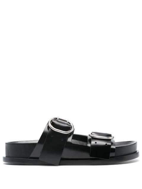 Jil Sander buckled leather sandals - Black - zdjęcie produktu nr 1
