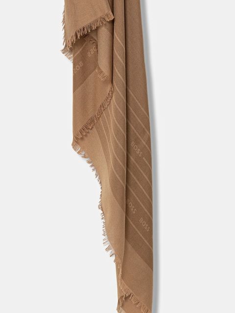 BOSS chusta z domieszką jedwabiu Laik