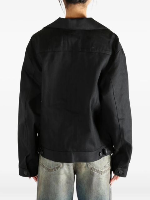 Balenciaga button-fastening denim jacket - Black