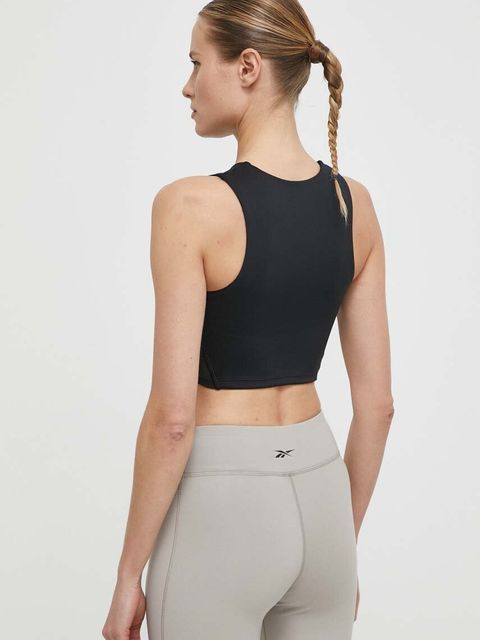 Reebok top treningowy LUX COLLECTION kolor czarny 100075373