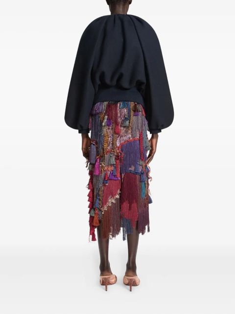 DRIES VAN NOTEN balloon-sleeve jacket - Blue