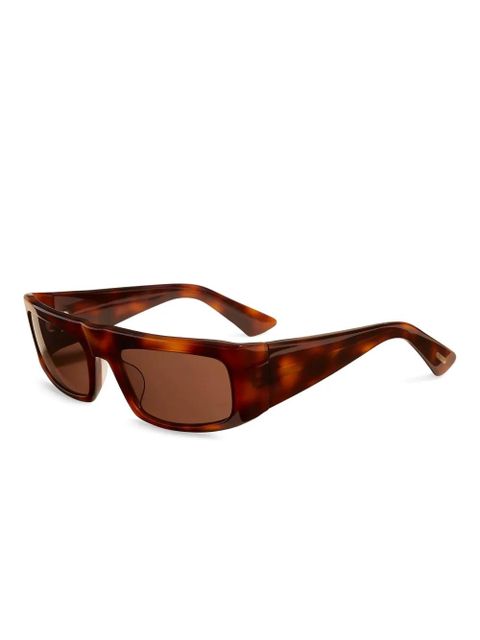 KHAITE rectangle-frame sunglasses - Brown - zdjęcie produktu nr 2