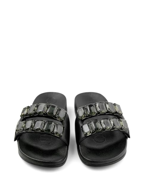 Jimmy Choo Fitz slides - Black