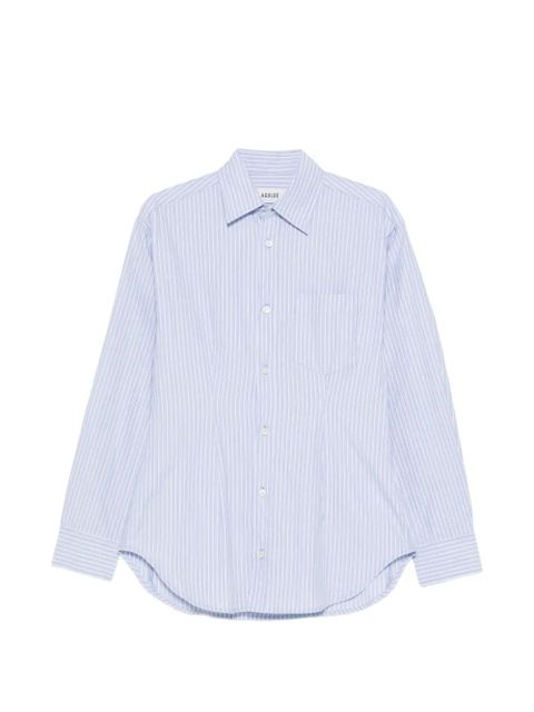 AGOLDE striped chest-pocket shirt - Blue - zdjęcie produktu nr 1