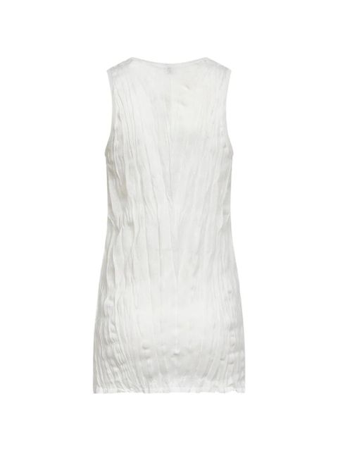 TOTEME crinkled-effect scoop-neck top - White - zdjęcie produktu nr 2