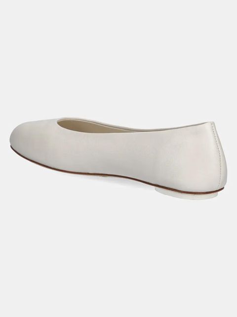 Weekend Max Mara baleriny skórzane TODI kolor beżowy 2515521074600 - zdjęcie produktu nr 2