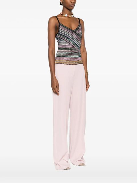 Missoni striped wrap tank top - Purple