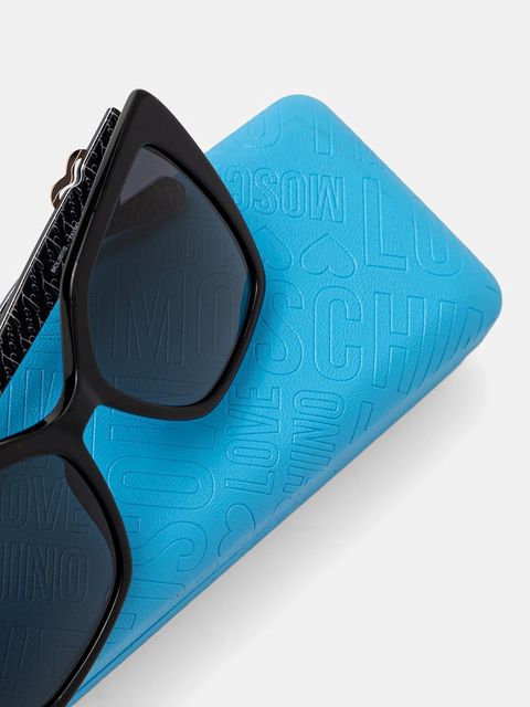 Love Moschino okulary przeciwsłoneczne damskie kolor czarny