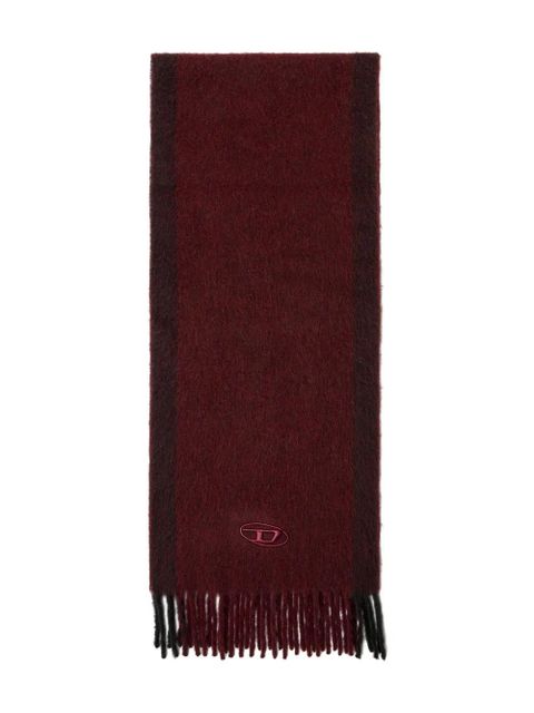 Diesel x Farfetch FR-S-Olid logo scarf - Red - zdjęcie produktu nr 1