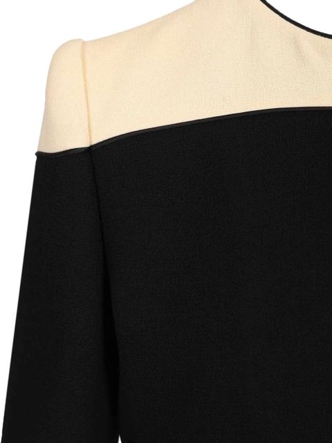 Valentino Garavani padded shoulder cropped jacket - Black