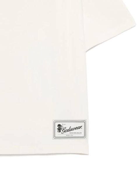 GCDS graphic-print t-shirt - Neutrals