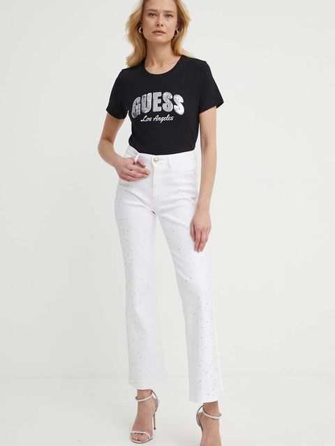 Guess jeansy 1981 KICK damskie medium waist W4GA0U D4PV4