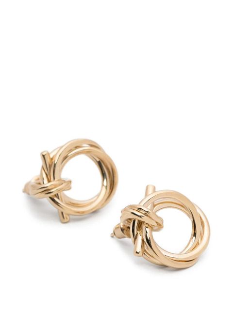 Ferragamo interlock circle earrings - Gold