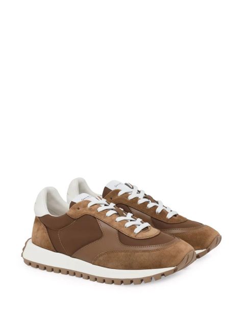 Gianvito Rossi Gravel panelled sneakers - Brown - zdjęcie produktu nr 2