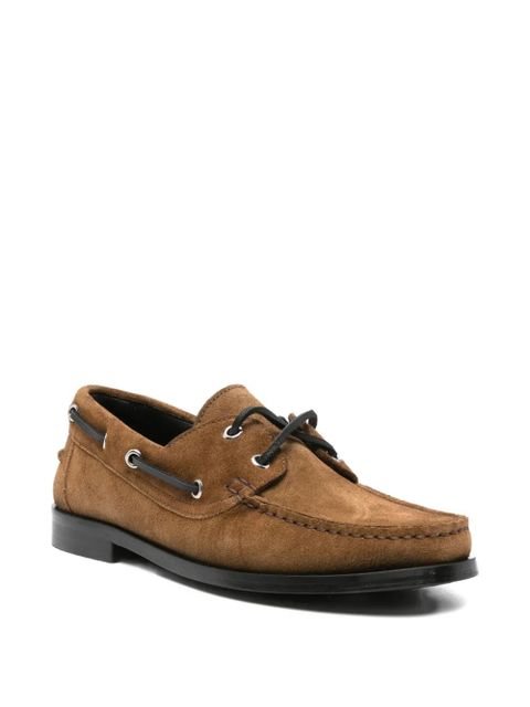 Aeyde suede lace-up boat shoes - Brown - zdjęcie produktu nr 2