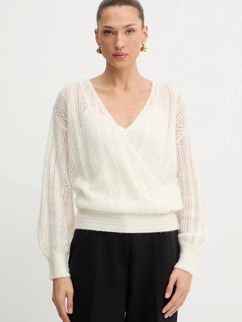 Guess sweter z dodatkiem wełny IZABELLA damski kolor beżowy lekki W5BR90 Z3HQ0 - zdjęcie produktu nr 1