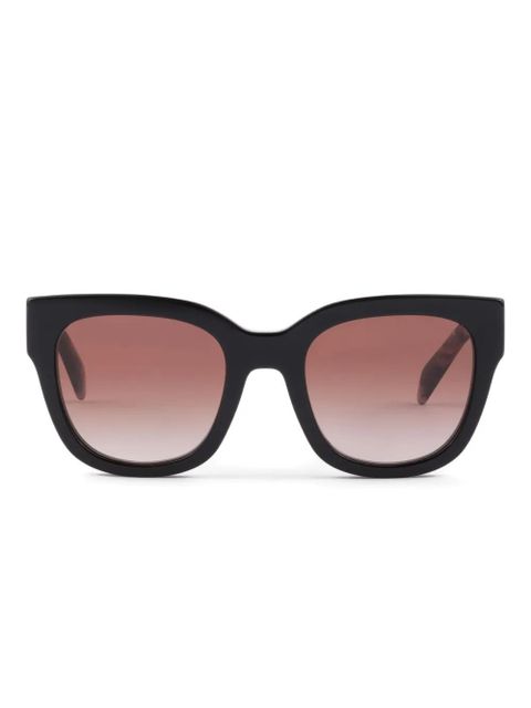 Prada Eyewear logo cat-eye sunglasses - Black - zdjęcie produktu nr 1