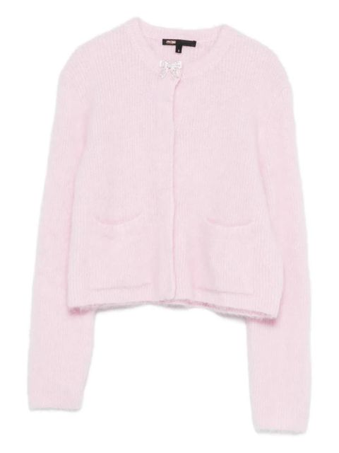Maje collar-embellished long-sleeve cardigan - Pink - zdjęcie produktu nr 1